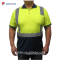 Wholesale Guaranteed Quality 100% Polyester Safety T-shirt Long Sleeve Hi Vis Reflective Polo Shirts with Pen Pocket